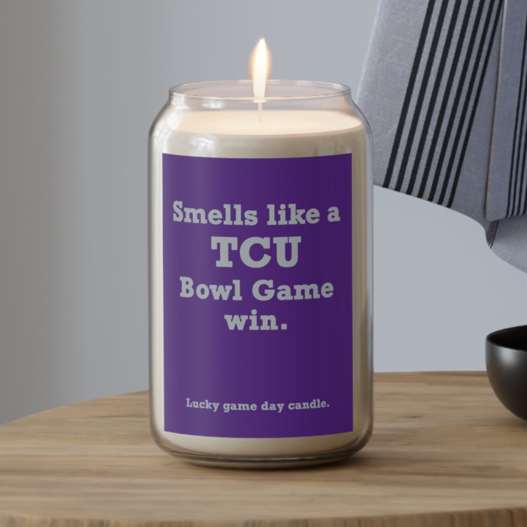 TCU Bowl Game - "Smells like a TCU Bowl Game win" scented candle (13.75 oz)