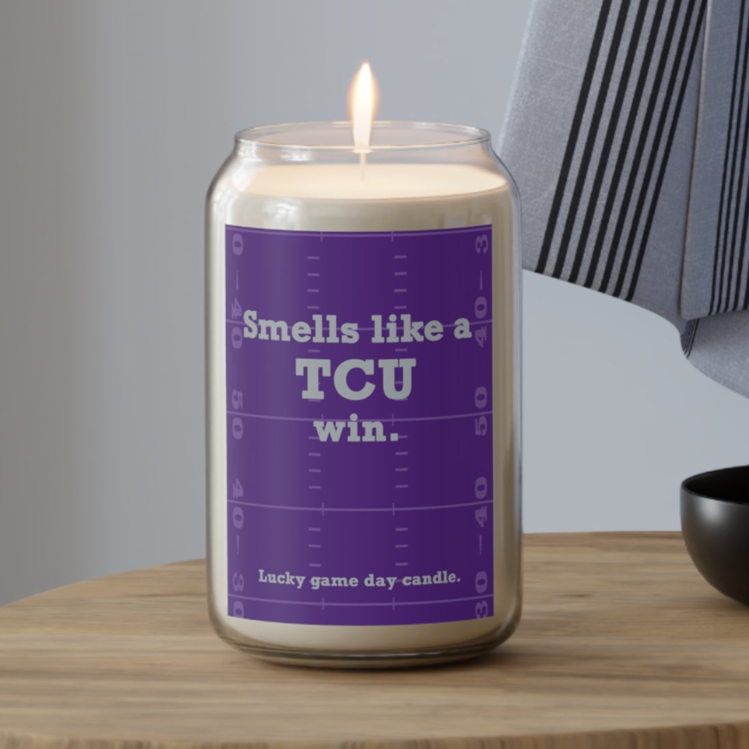 TCU Football - "Smells like a TCU win" scented candle (13.75 oz)