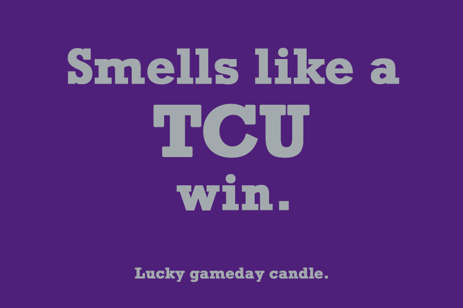 TCU - "Smells like a TCU win" scented candle (9 oz)