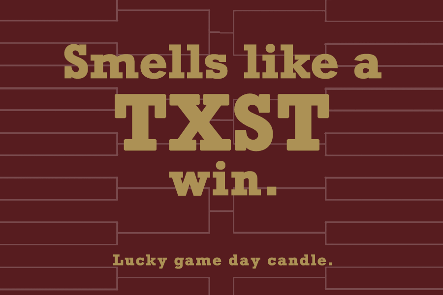 Texas State Basketball - "Smells like a TXST win" scented candle (9 oz)