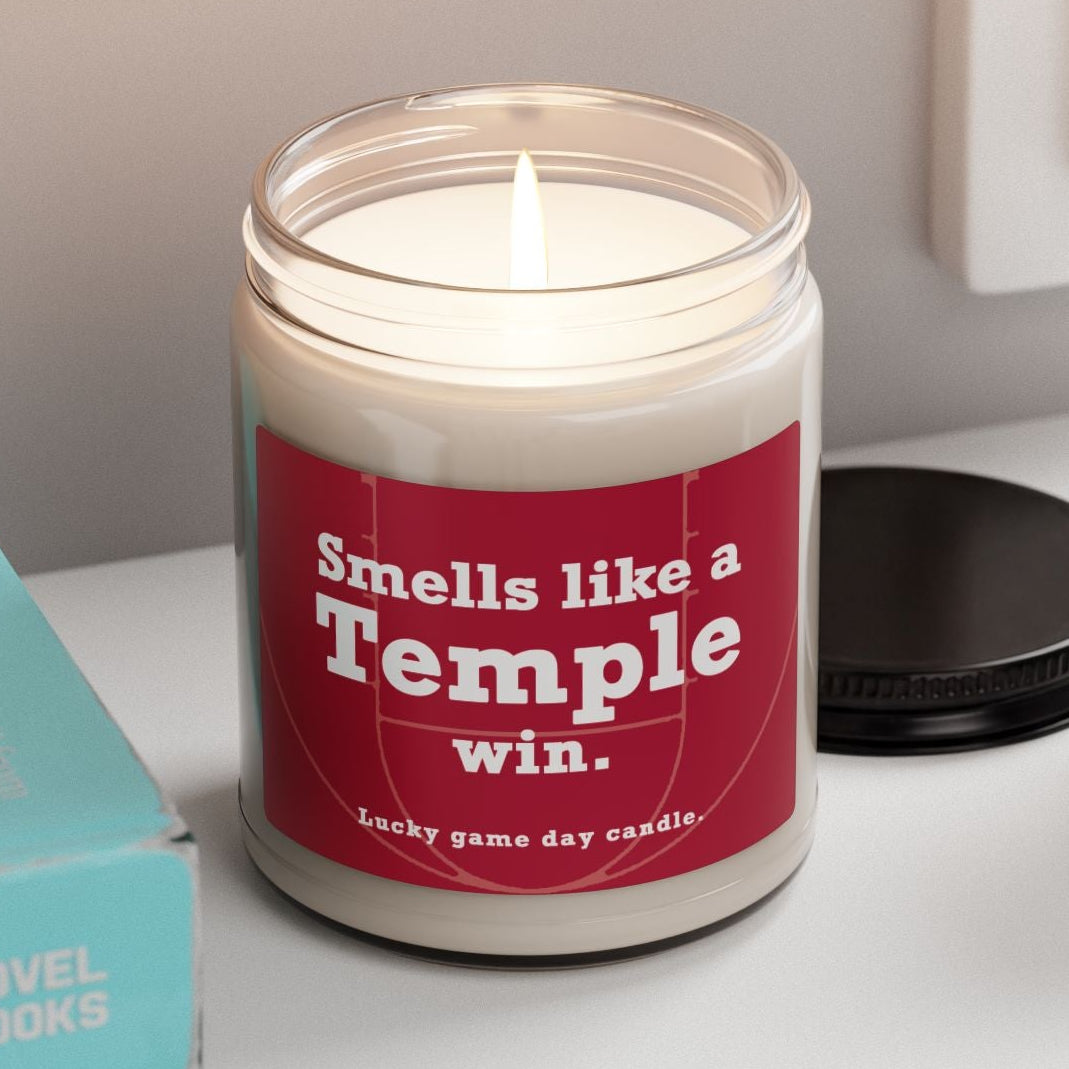 Temple Basketball- Smells Like a Temple Win (9 oz) scented candle 