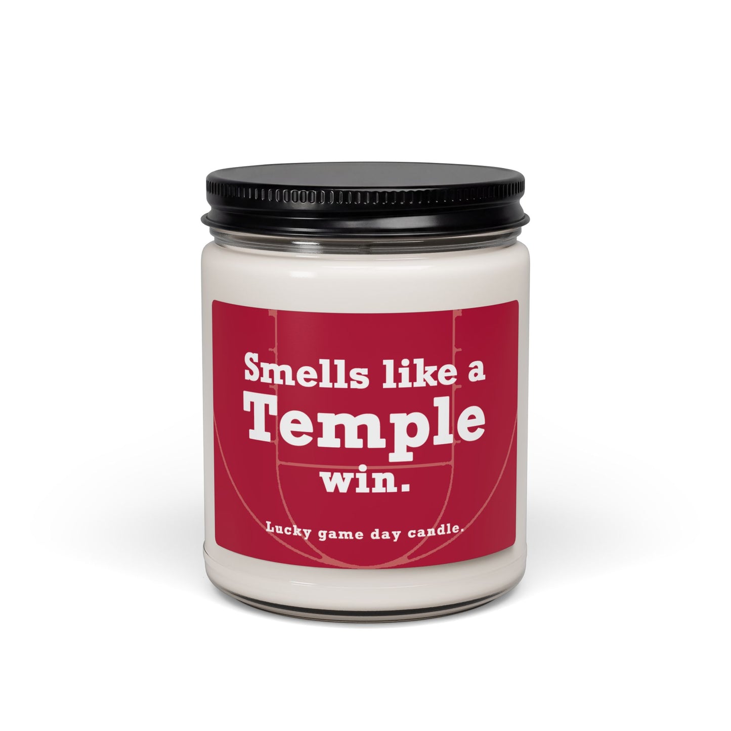 Temple Basketball -  "Smells like a Temple win" scented candle (9 oz)