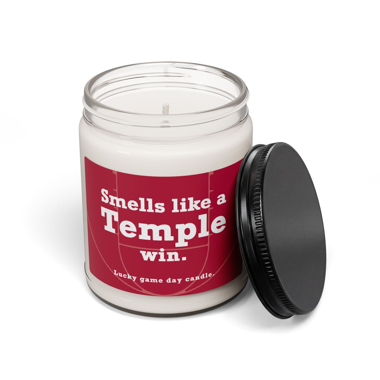 Temple Basketball -  "Smells like a Temple win" scented candle (9 oz)