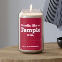 Temple Football - Smells like a Temple win scented candle (13.75 oz)