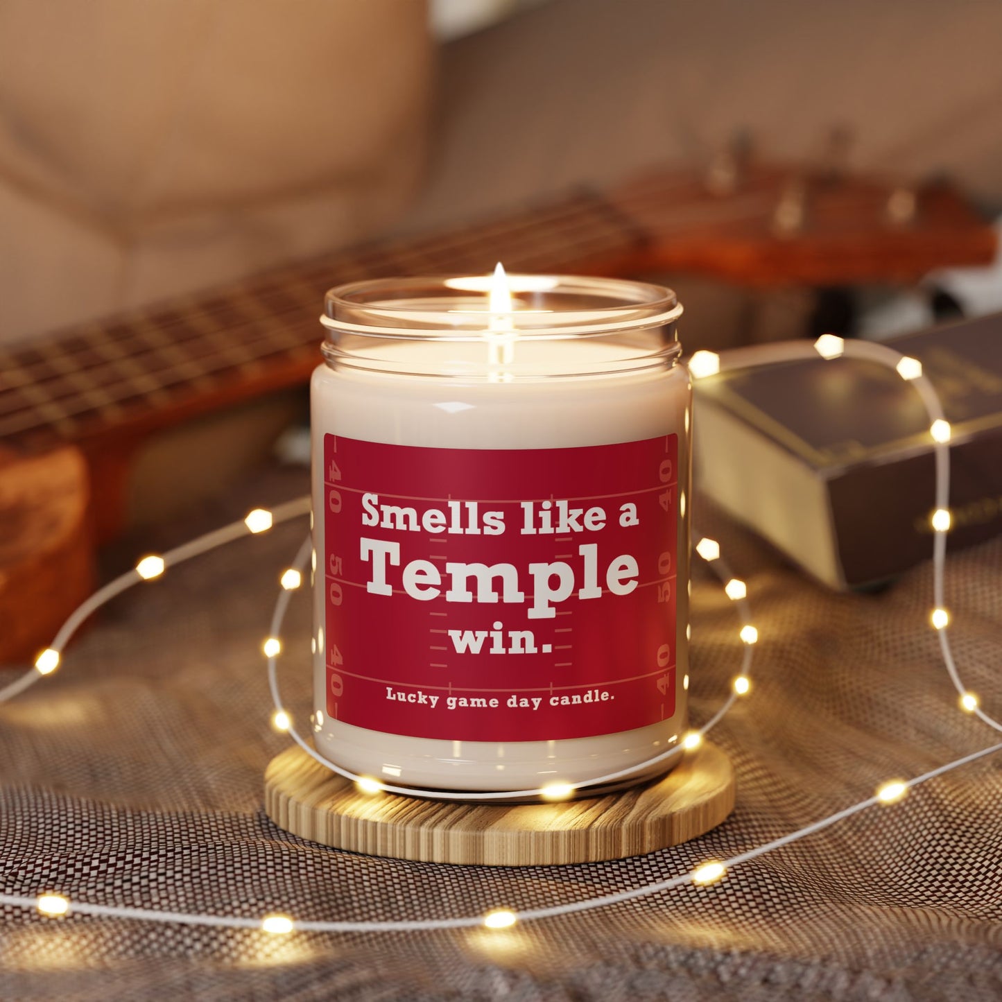 Temple Football -  "Smells like a Temple win" scented candle (9 oz)