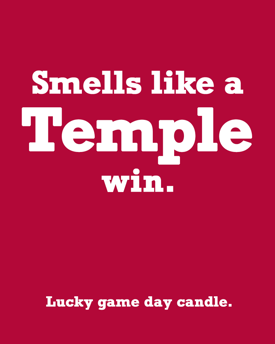 Temple -  "Smells like a Temple win" scented candle (13.75 oz)