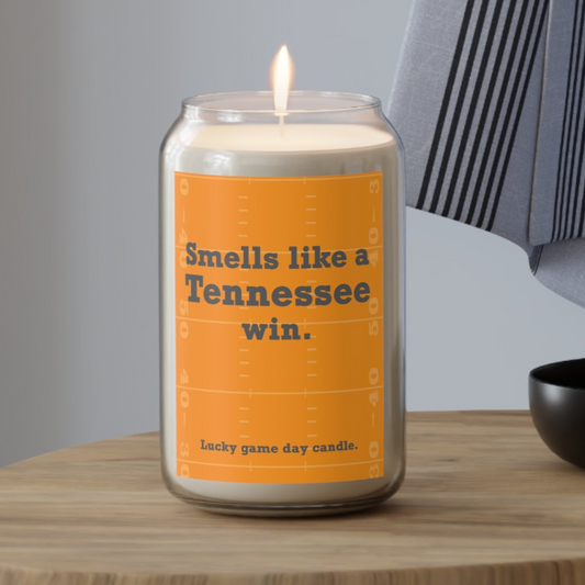 Tennessee Football - "Smells like a Tennessee win" scented candle (13.75 oz)