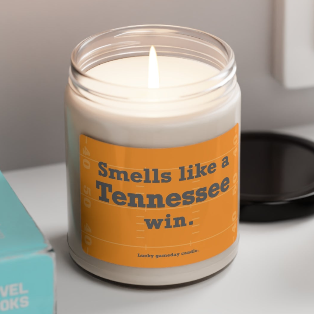 Tennessee Football - "Smells like a Tennessee win" scented candle (9 oz)