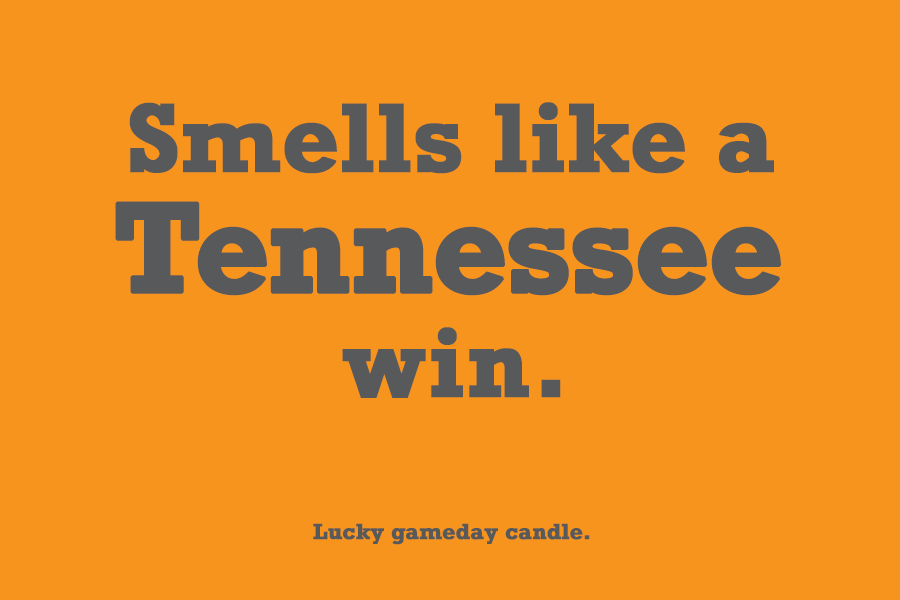 Tennessee - "Smells like a Tennessee win" scented candle (9 oz)