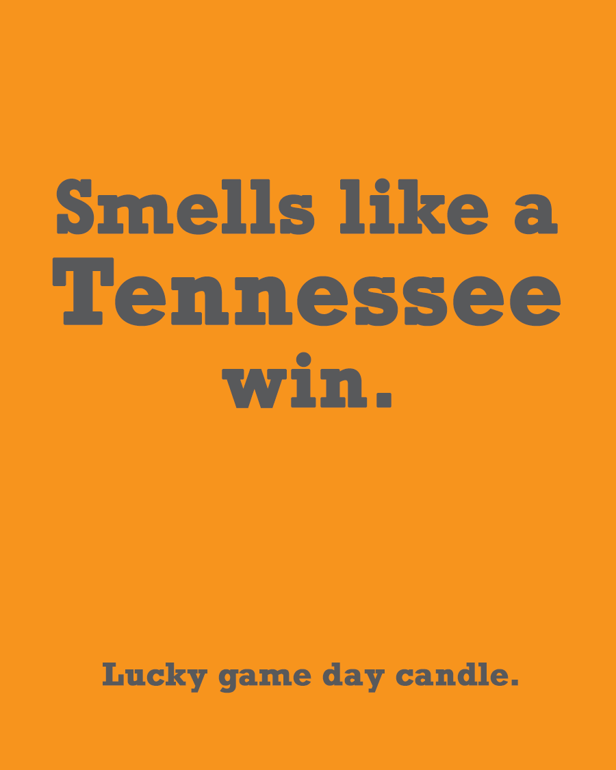 Tennessee - "Smells like a Tennessee win" scented candle (13.75 oz)