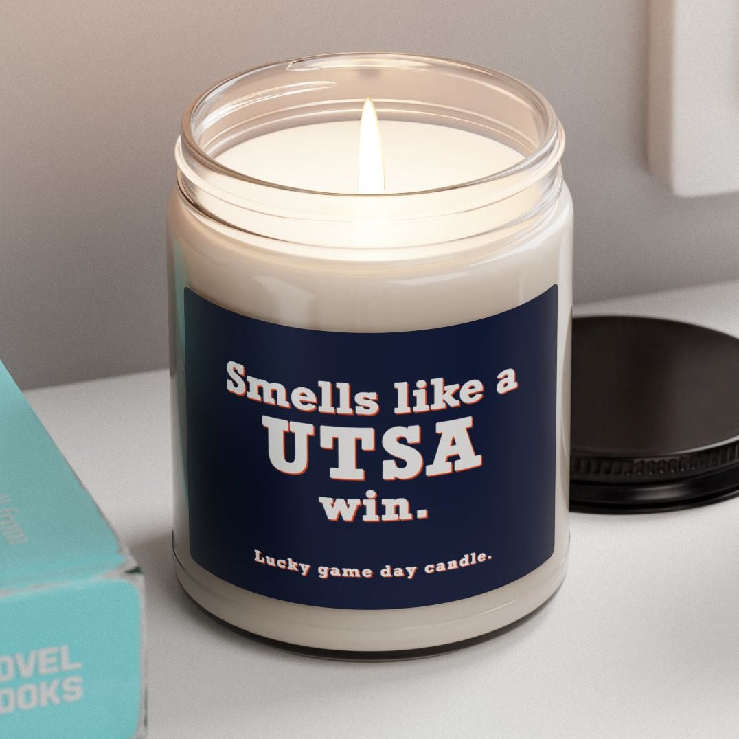 Texas-San Antonio- Smells Like a UTSA Win (9 oz) scented candle 