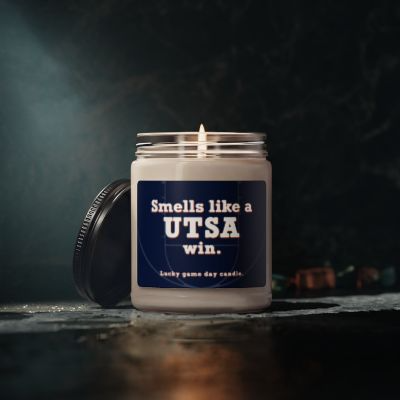 Texas-San Antonio Basketball - "Smells like a UTSA win" scented candle (9 oz)