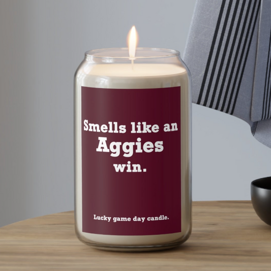 Texas A&M - "Smells like an Aggies win" scented candle (13.75 oz)