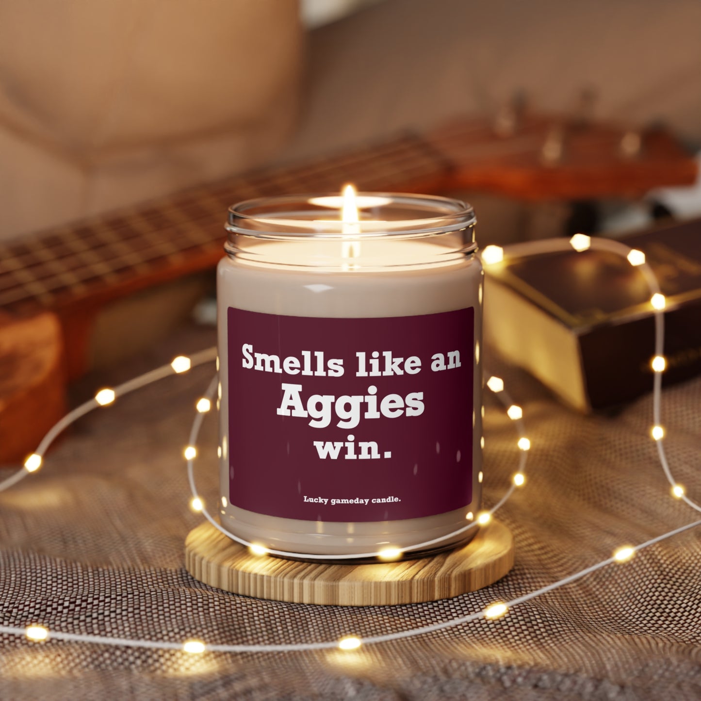 Texas A&M - "Smells like an Aggies win" scented candle (9 oz)