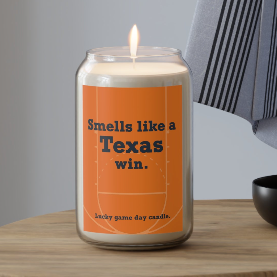 Texas Basketball - "Smells like a Texas win" scented candle (13.75 oz)