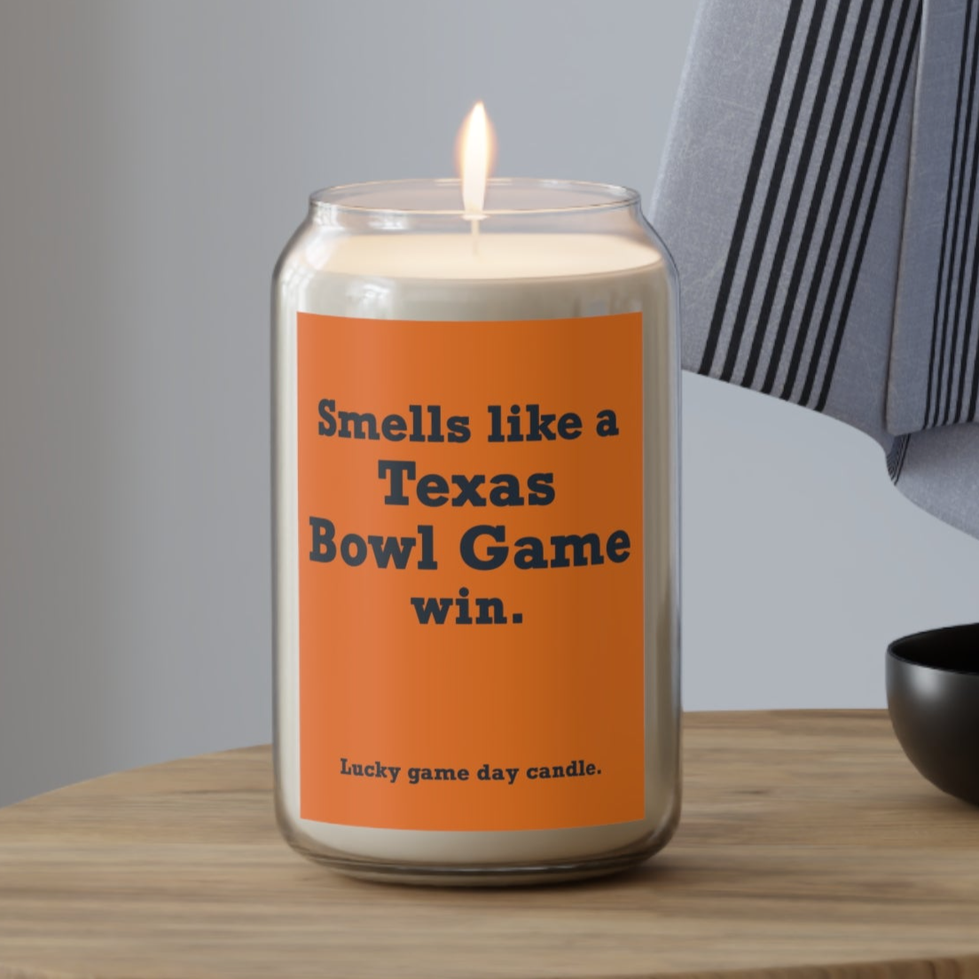 Texas Bowl Game - "Smells like a Texas Bowl Game win" scented candle (13.75 oz)