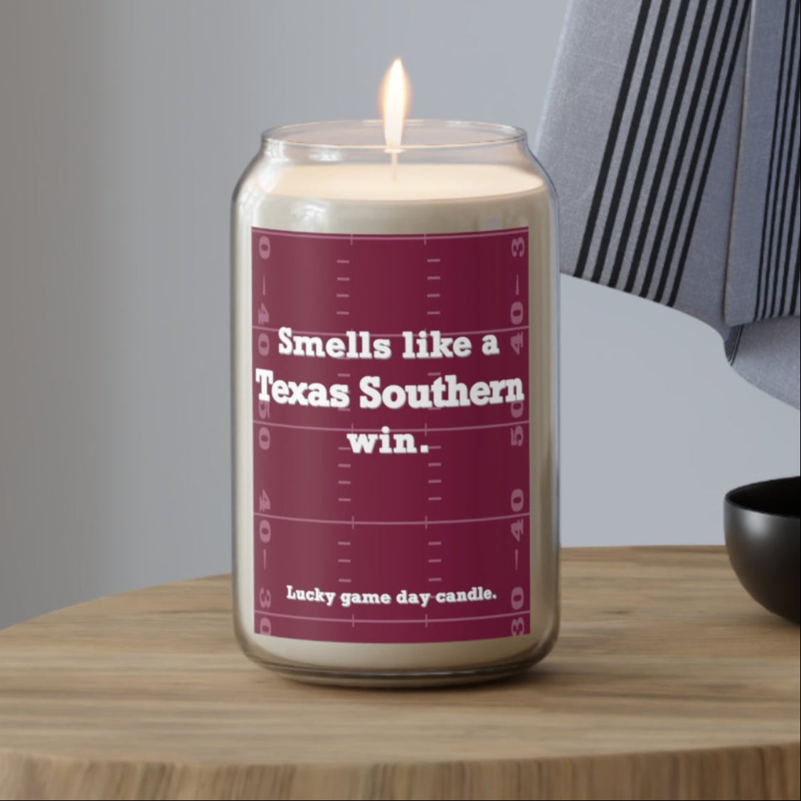 Texas Southern Football - "Smells like a Texas Southern win" scented candle (13.75 oz)