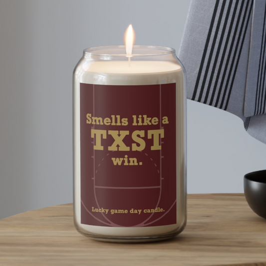 Texas State Basketball - "Smells like a TXST win" scented candle (13.75 oz)