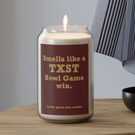 Texas State Bowl Game - "Smells like a Texas State Bowl Game win" scented candle (13.75 oz)