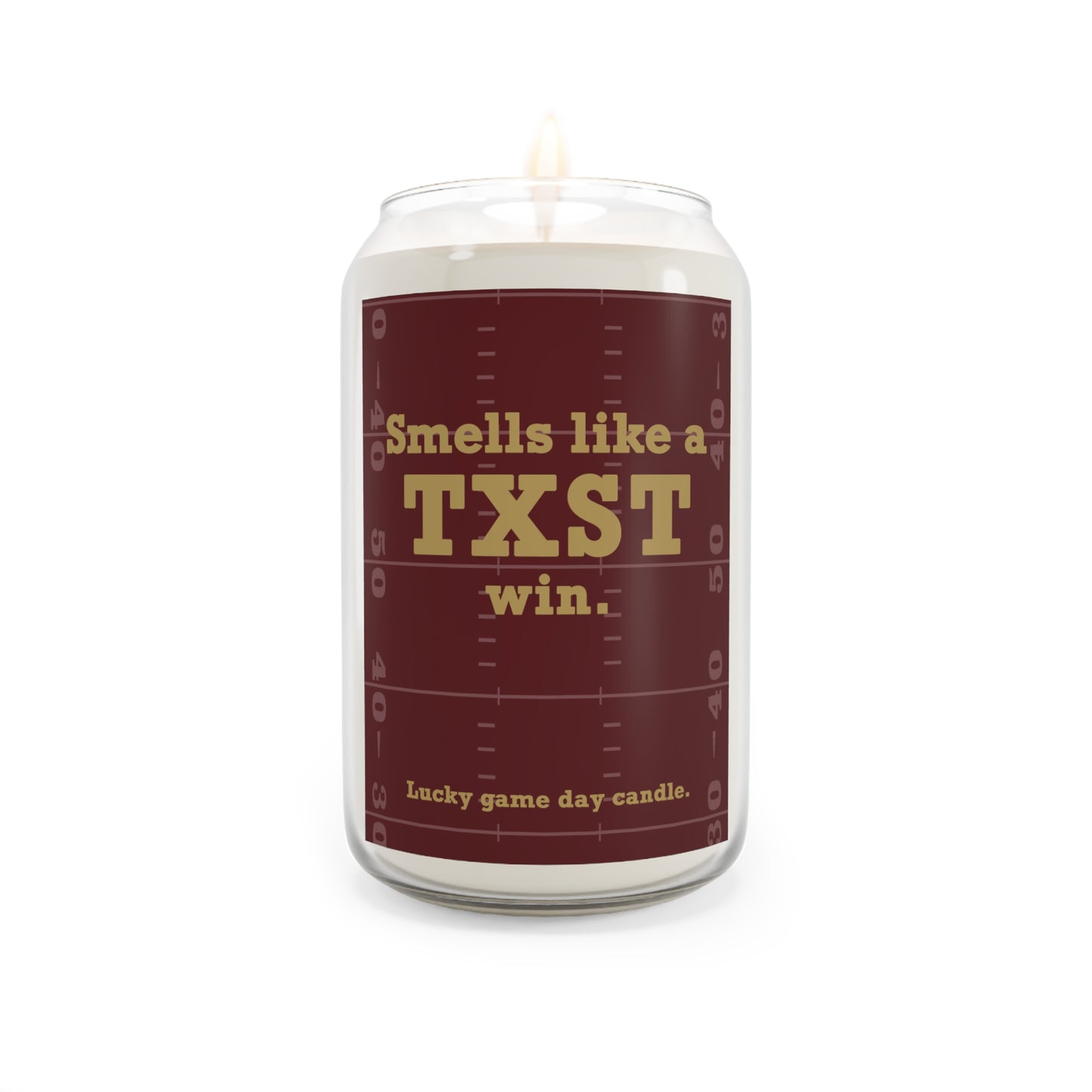 Texas State Football - "Smells like a TXST win" scented candle (13.75 oz)