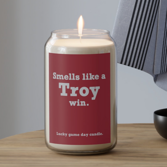 Troy - "Smells like a Troy win" scented candle (13.75 oz)