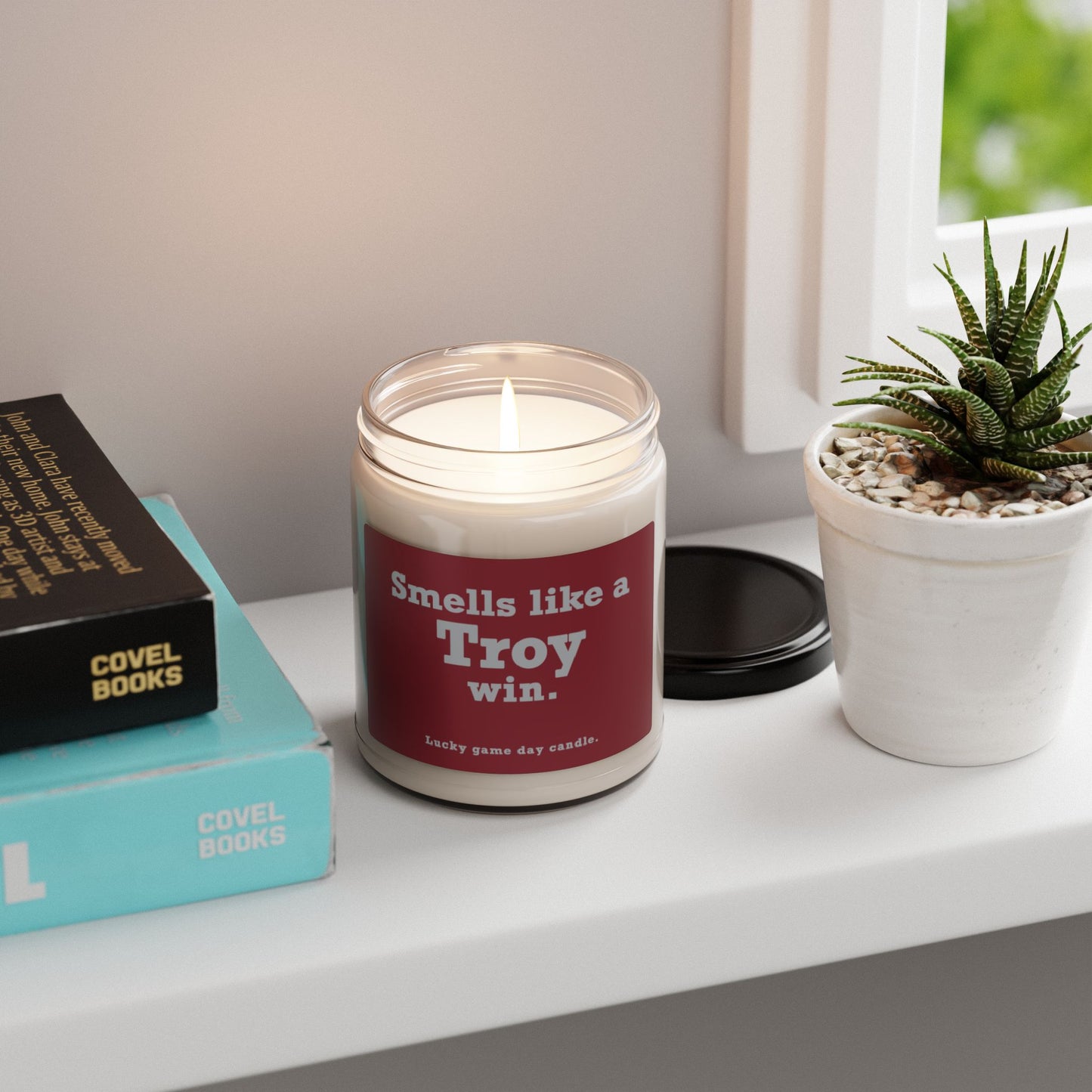 Troy - "Smells like a Troy win" scented candle (9 oz)