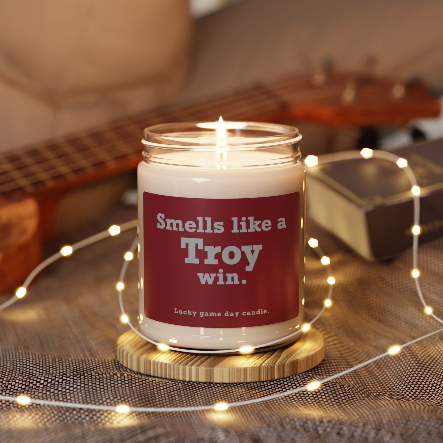 Troy - "Smells like a Troy win" scented candle (9 oz)