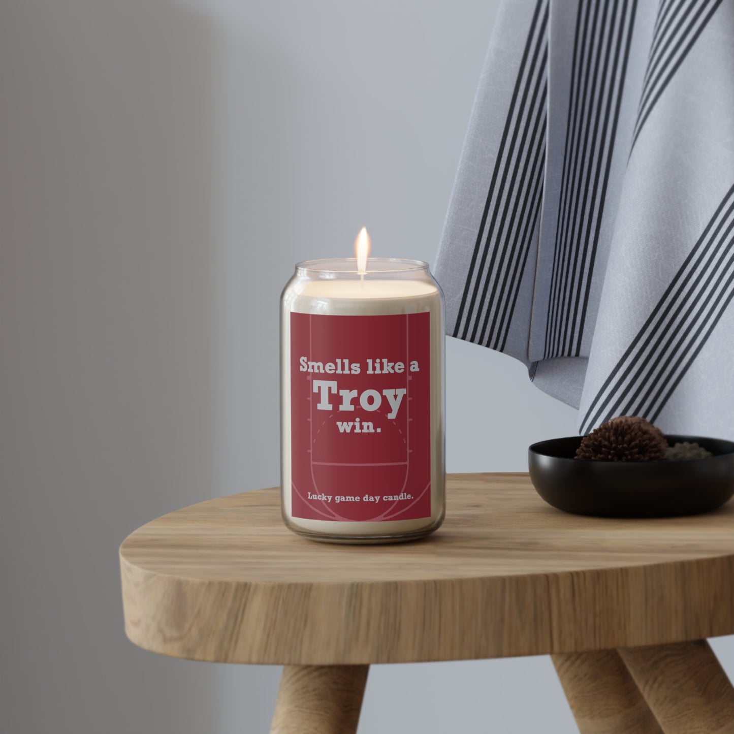 Troy Basketball - "Smells like a Troy win" scented candle (13.75 oz)