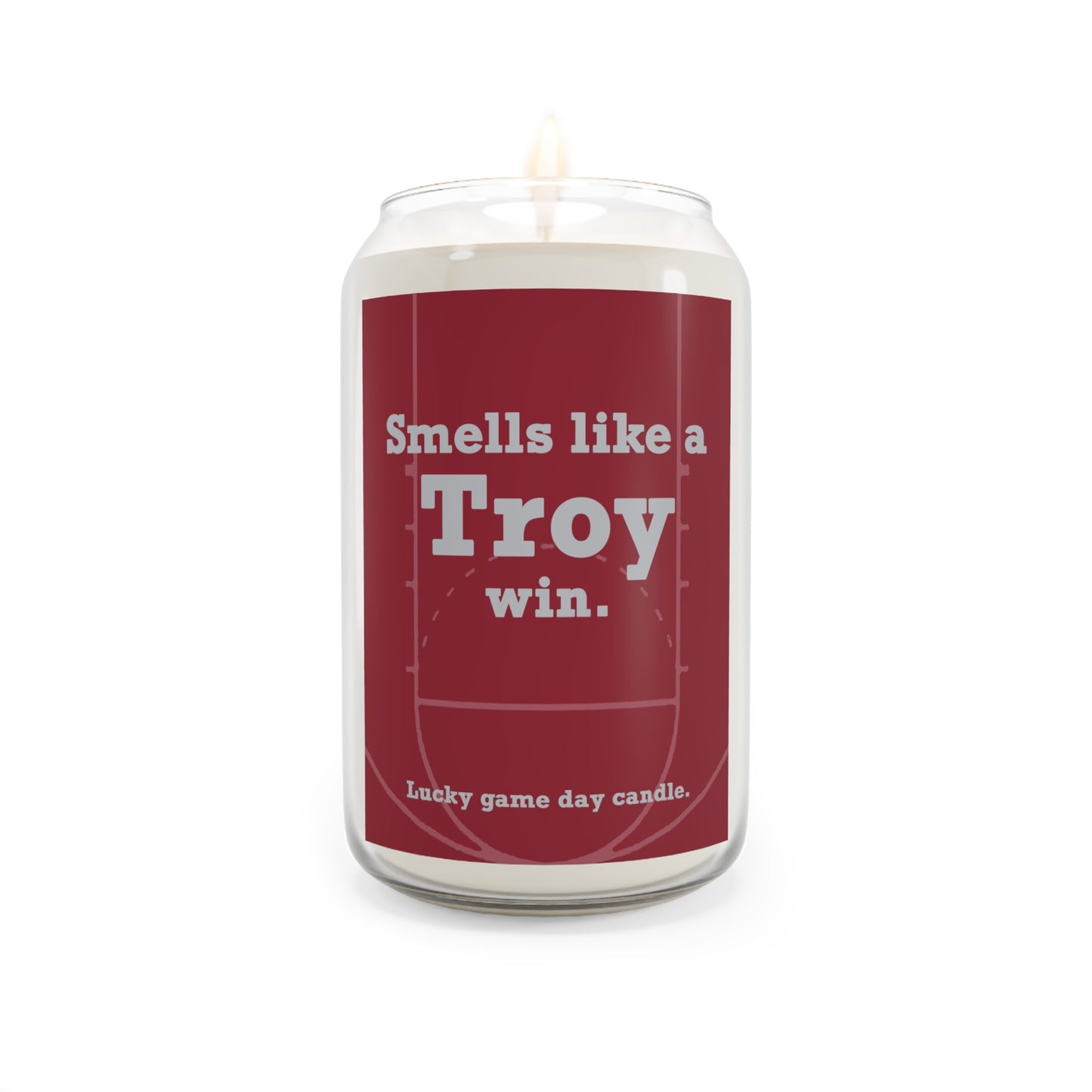 Troy Basketball - "Smells like a Troy win" scented candle (13.75 oz)