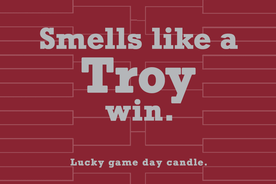 Troy Basketball- "Smells like a Troy win" scented candle (9 oz)