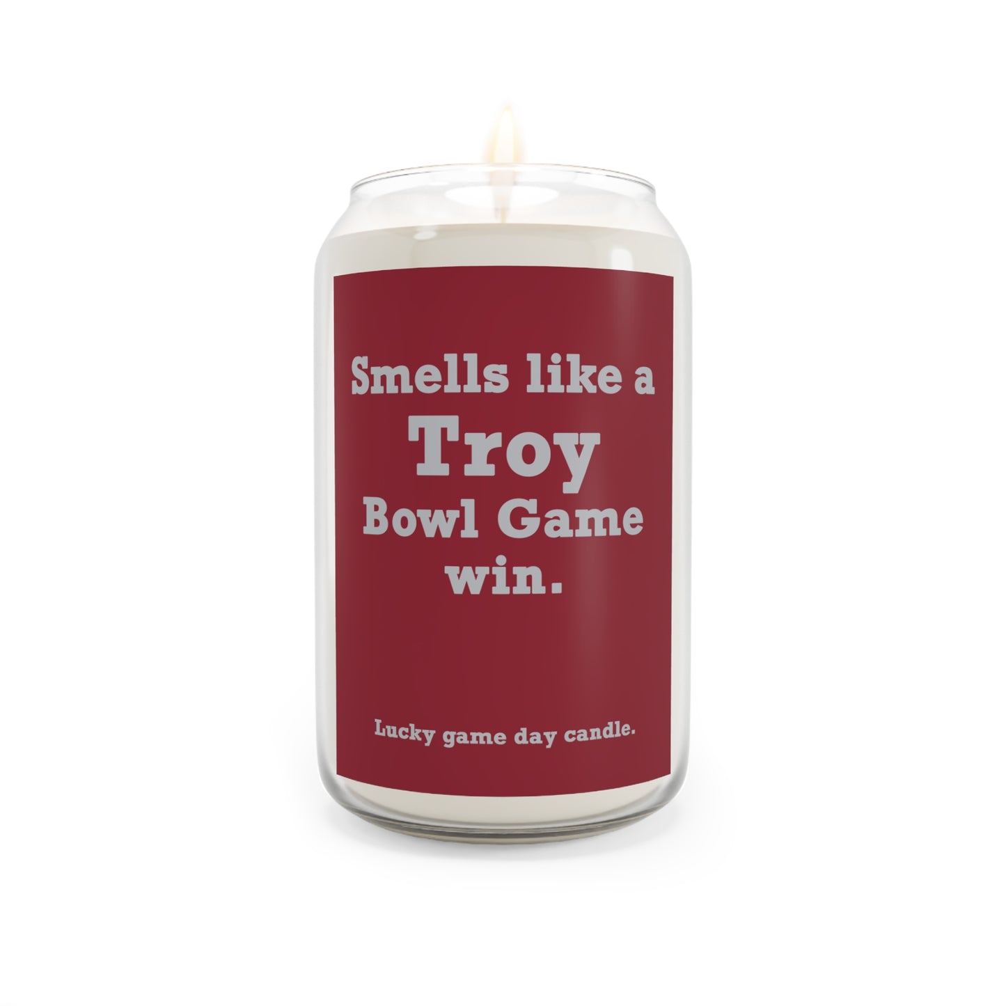 Troy Bowl Game - "Smells like a Troy Bowl Game win" scented candle (13.75 oz)