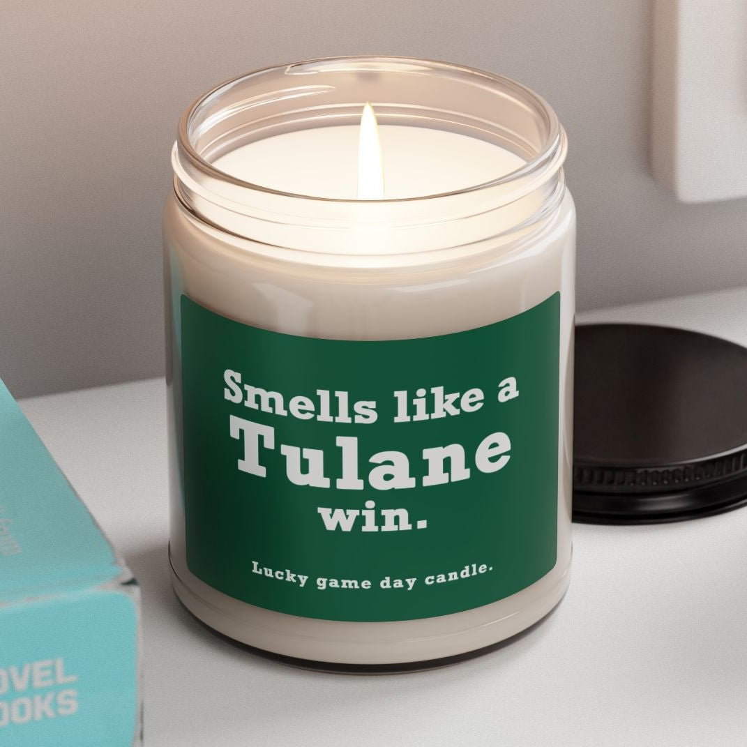 Tulane - Smells like a Tulane win scented candle (9 oz)