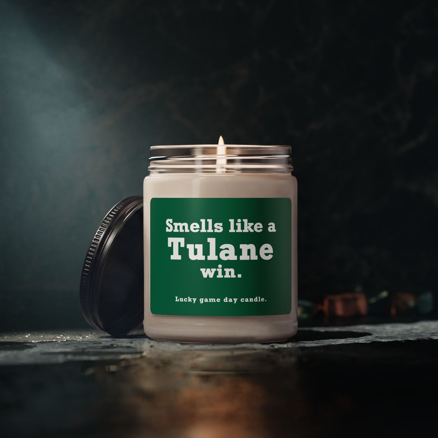 Tulane - Smells like a Tulane win scented candle (9 oz)