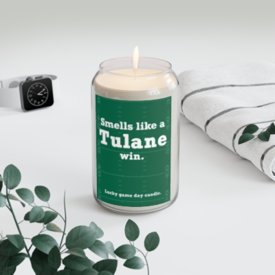 Tulane Football - "Smells like a Tulane win" scented candle (13.75 oz)