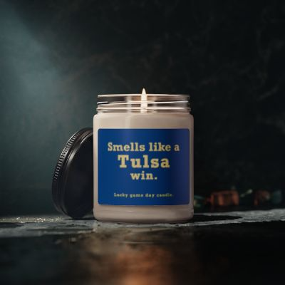 Tulsa - "Smells like a Tulsa win" scented candle (9 oz)