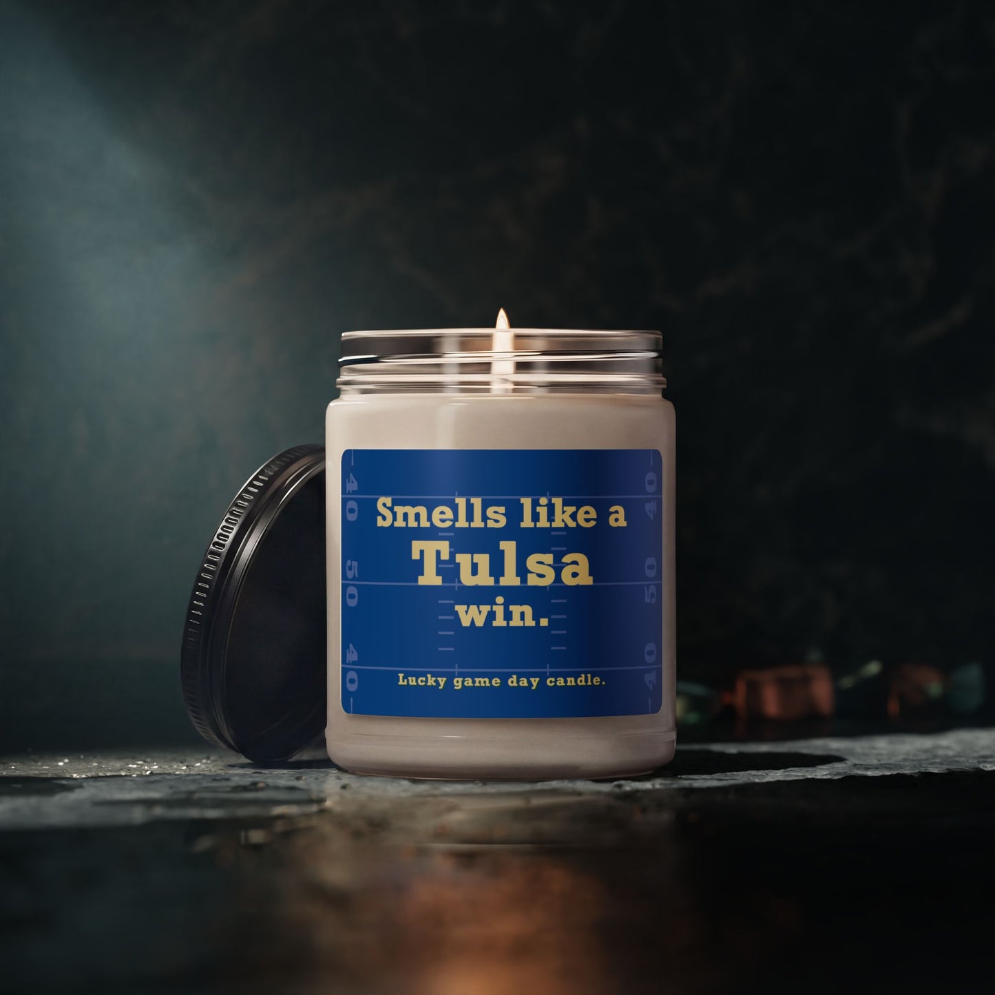 Tulsa Football - "Smells like a Tulsa win" scented candle (9 oz)