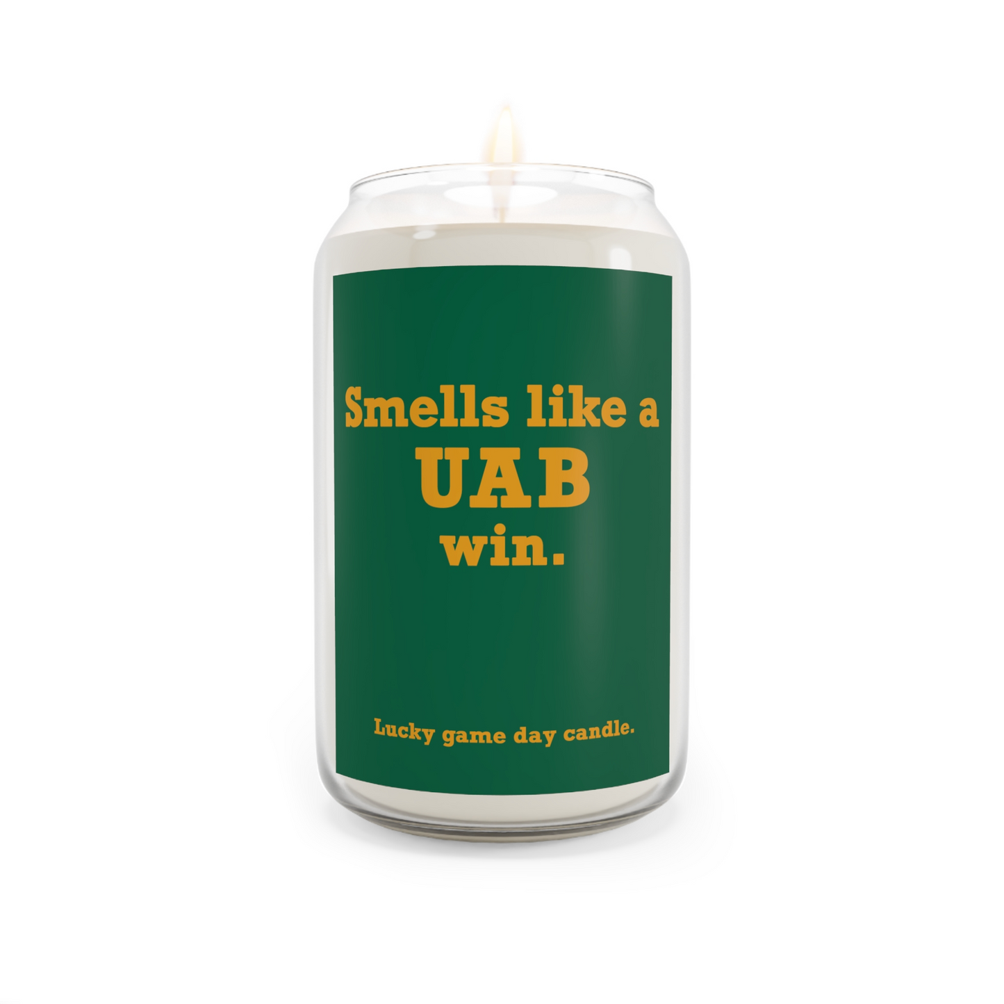 Alabama-Birmingham - "Smells like a UAB win" scented candle (13.75 oz)