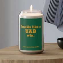 Alabama-Birmingham - "Smells like a UAB win" scented candle (13.75 oz)