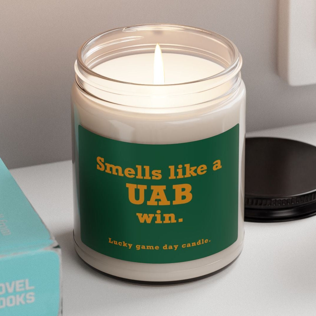 Alabama-Birmingham - "Smells like a UAB win" scented candle (9 oz)