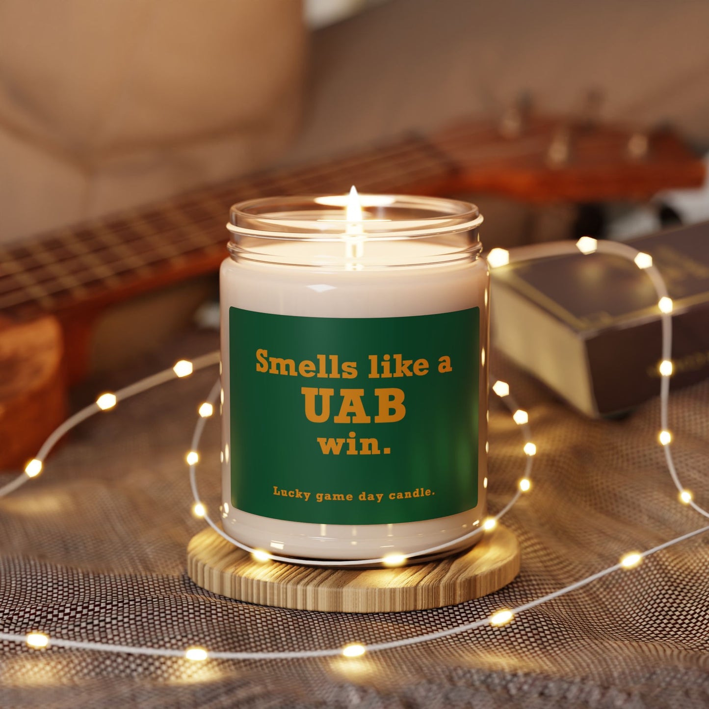 Alabama-Birmingham - "Smells like a UAB win" scented candle (9 oz)