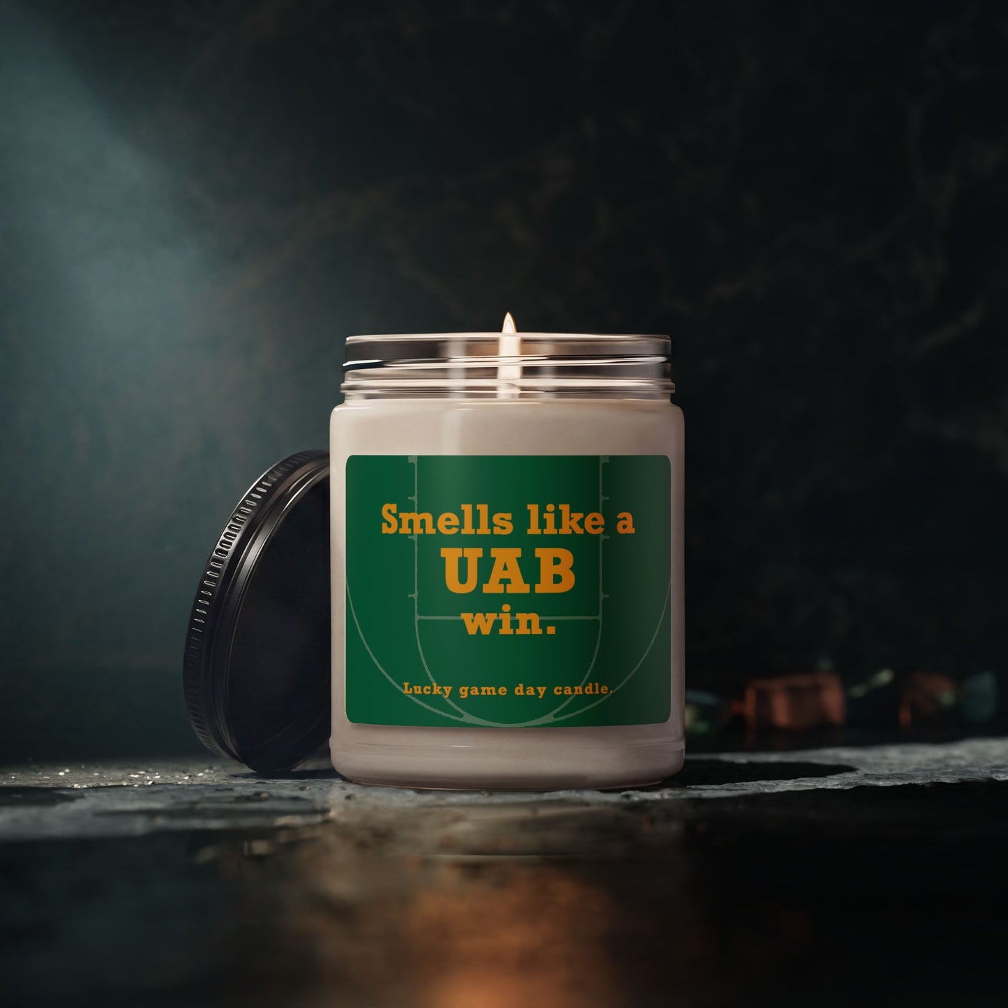 Alabama-Birmingham Basketball - "Smells like a UAB win" scented candle (9 oz)