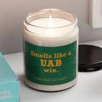 Alabama-Birmingham Football - "Smells like a UAB win" scented candle (9 oz)