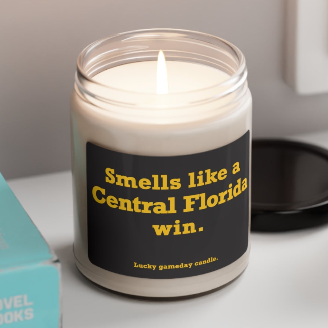 UCF - "Smells like a Central Florida win" scented candle (9 oz)