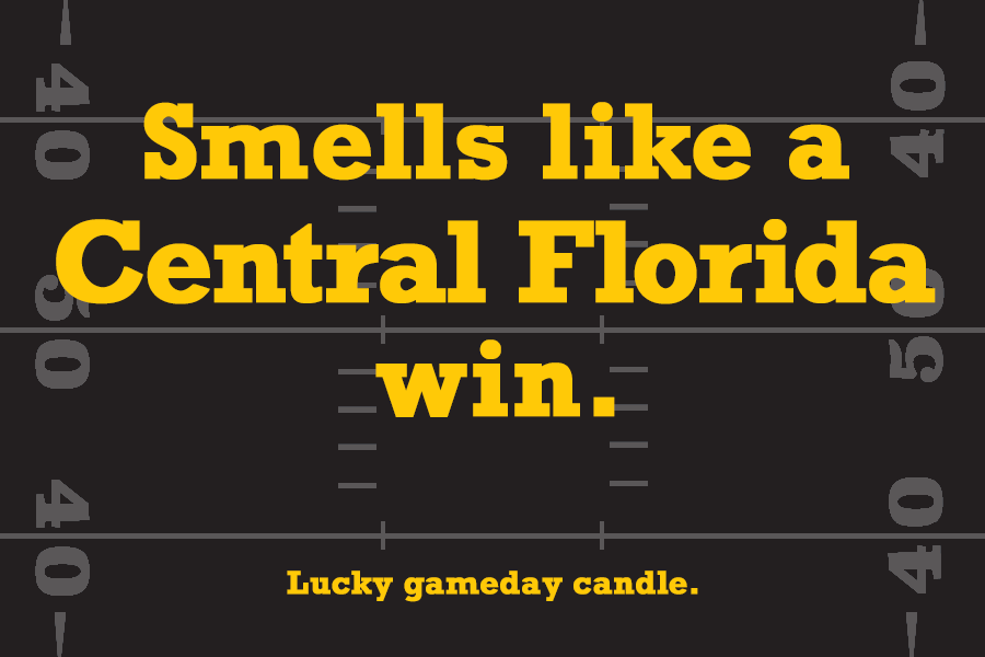 UCF Football - "Smells like a Central Florida win" scented candle (9 oz)