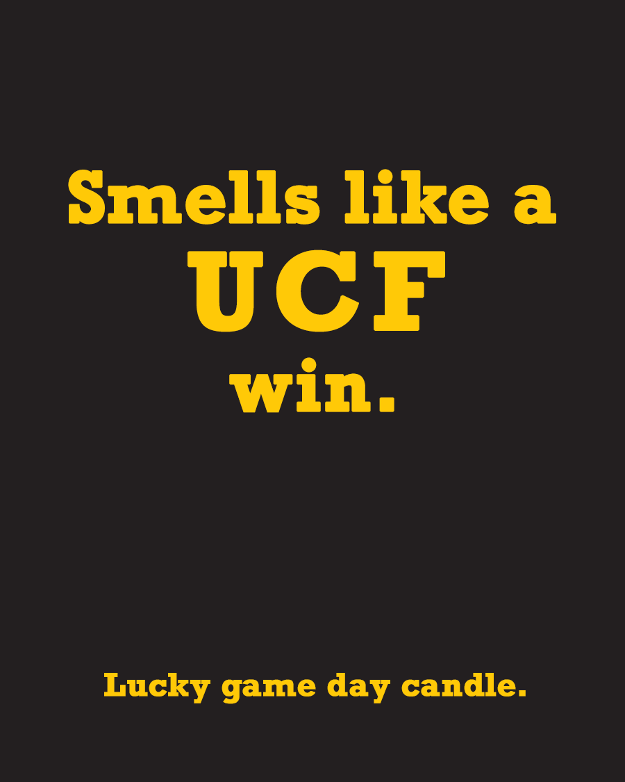 Central Florida - "Smells like a UCF win" scented candle (13.75 oz)