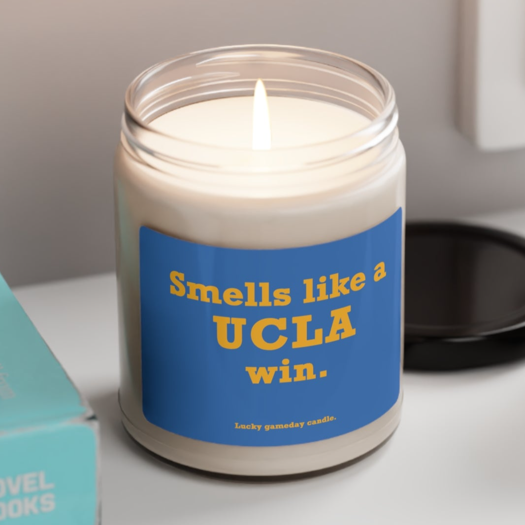 UCLA - "Smells like a UCLA win" scented candle  (9 oz)