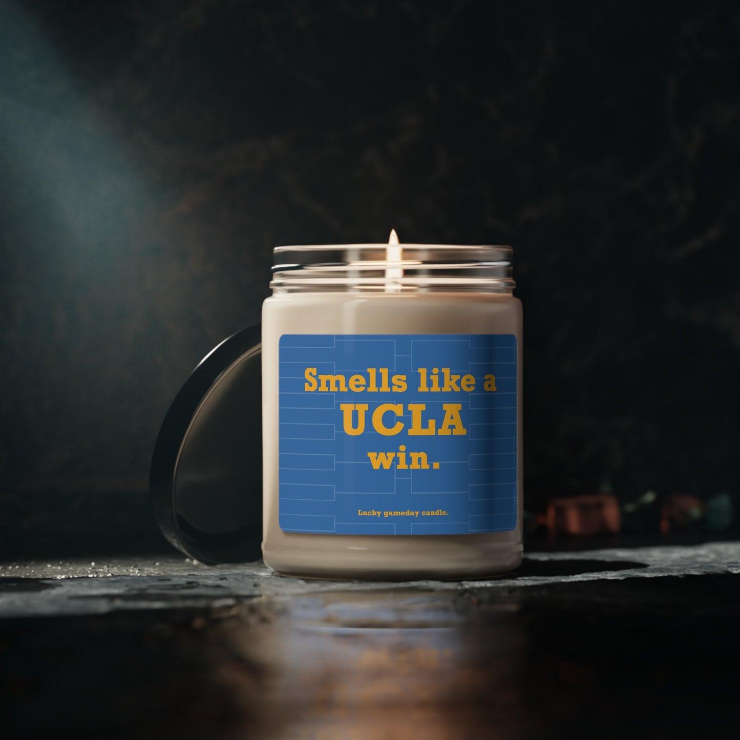 UCLA Basketball - "Smells like a UCLA win" scented candle  (9 oz)