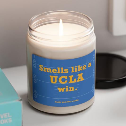 UCLA Football - "Smells like a UCLA win" scented candle  (9 oz)