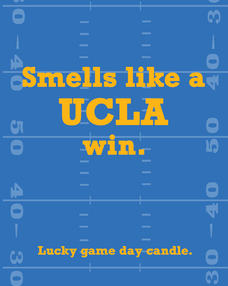 UCLA Football - Smells Like a UCLA Win scented candle (13.75 oz)