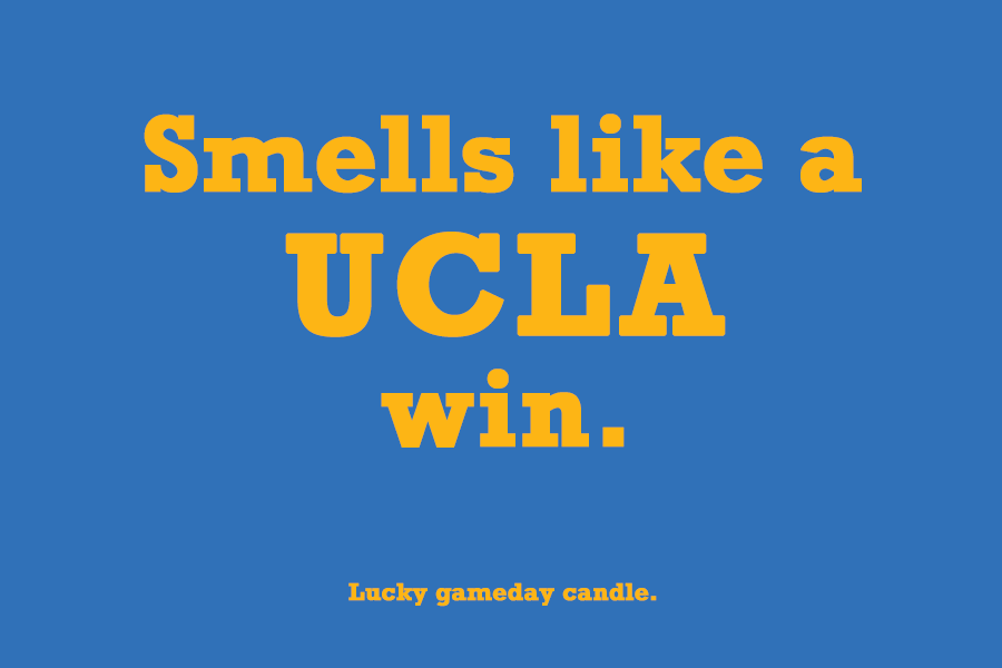 UCLA - "Smells like a UCLA win" scented candle  (9 oz)